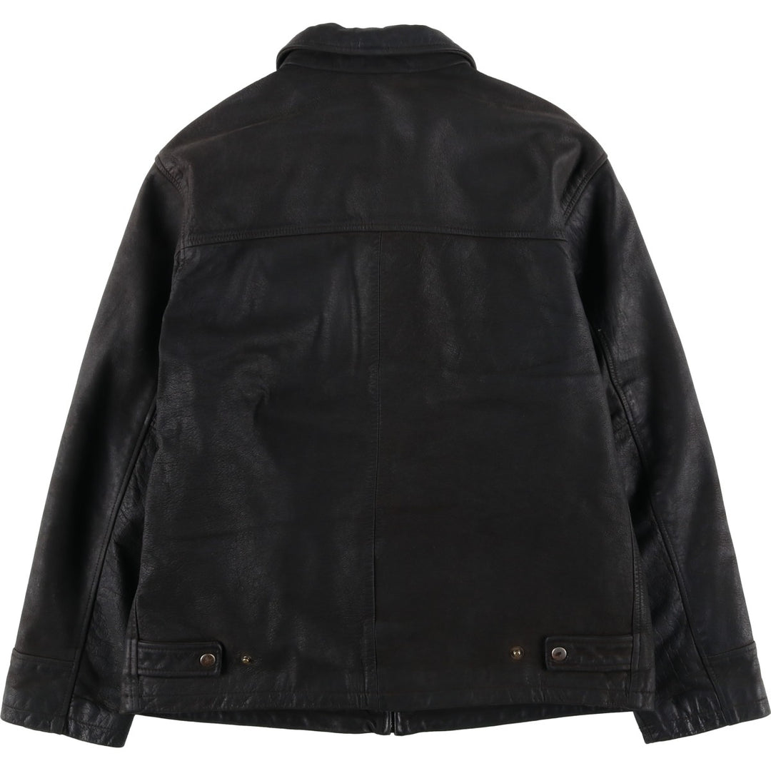 Celio Swing Top Type Leather Blouson, Men's Size M (approx.) genuine leather black type Vintage Second Hand