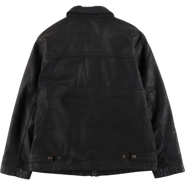 Celio Swing Top Type Leather Blouson, Men's Size M (approx.) genuine leather black type Vintage Second Hand