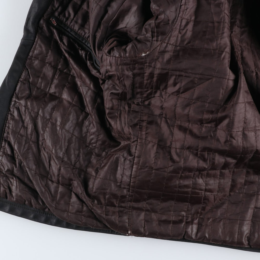 Celio Swing Top Type Leather Blouson, Men's Size M (approx.) genuine leather black type Vintage Second Hand