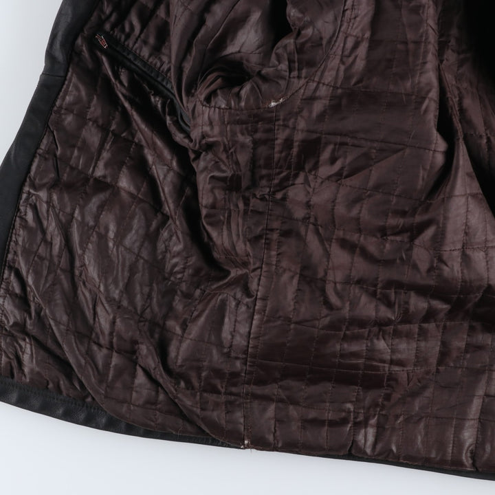 Celio Swing Top Type Leather Blouson, Men's Size M (approx.) genuine leather black type Vintage Second Hand