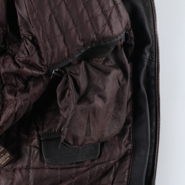 Celio Swing Top Type Leather Blouson, Men's Size M (approx.) genuine leather black type Vintage Second Hand