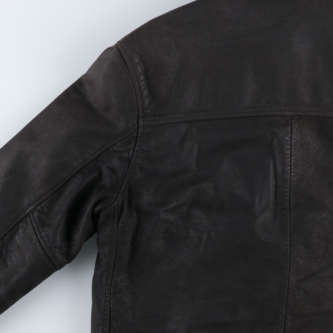 Celio Swing Top Type Leather Blouson, Men's Size M (approx.) genuine leather black type Vintage Second Hand