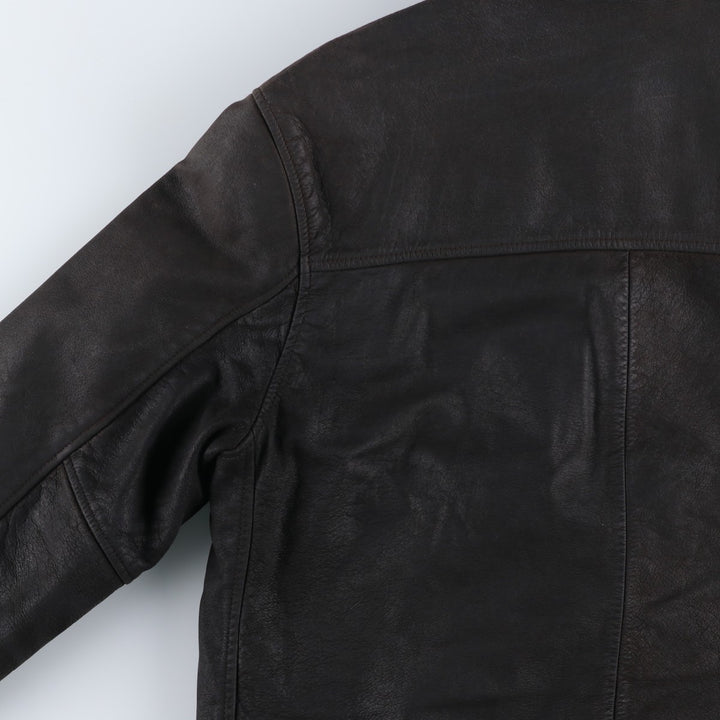 Celio Swing Top Type Leather Blouson, Men's Size M (approx.) genuine leather black type Vintage Second Hand