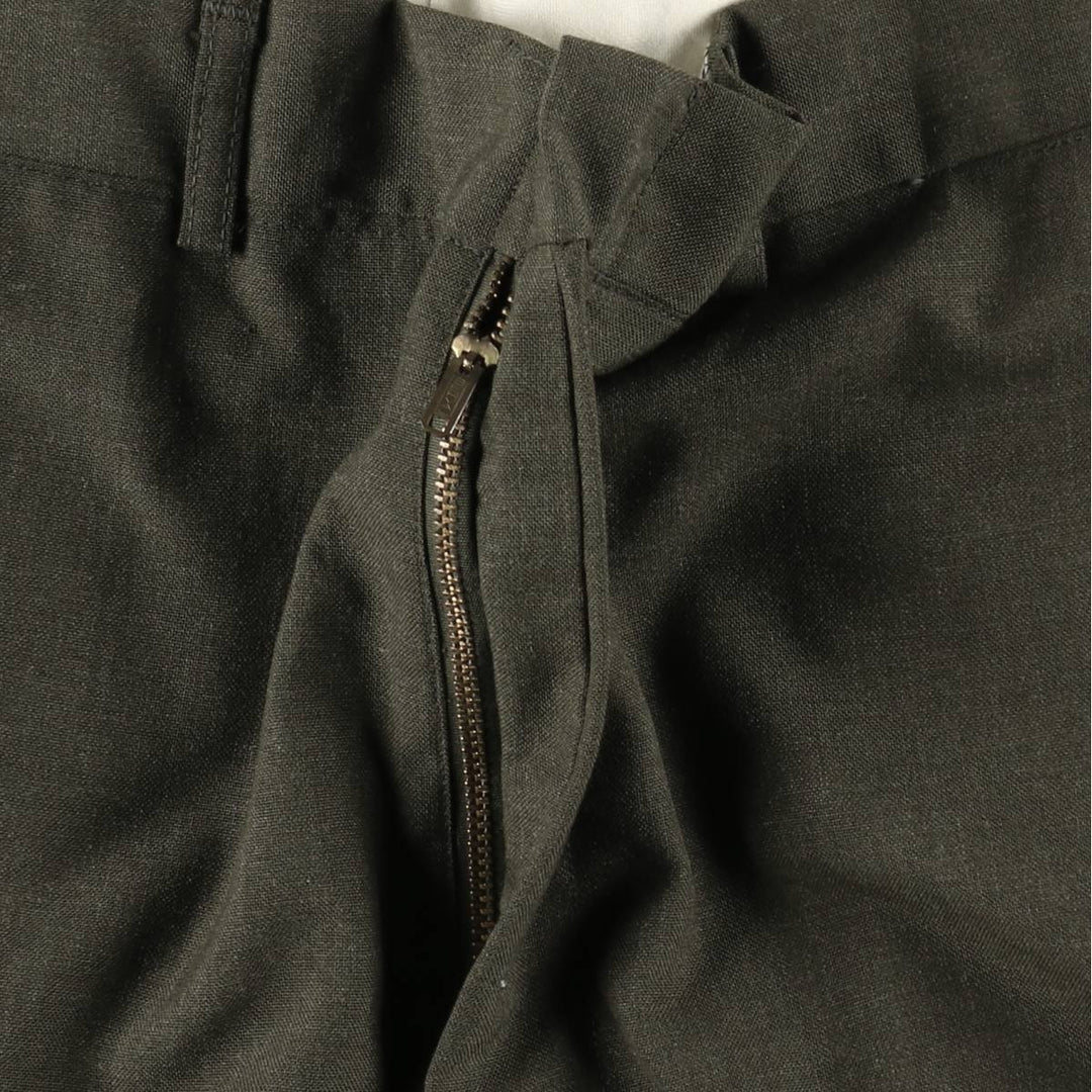 1970'S US Military Issue Poly/Wool Pants, Made in USA, Size 34XL (Men's W30 equivalent), Vintage polyester Khaki type Vintage Second Hand