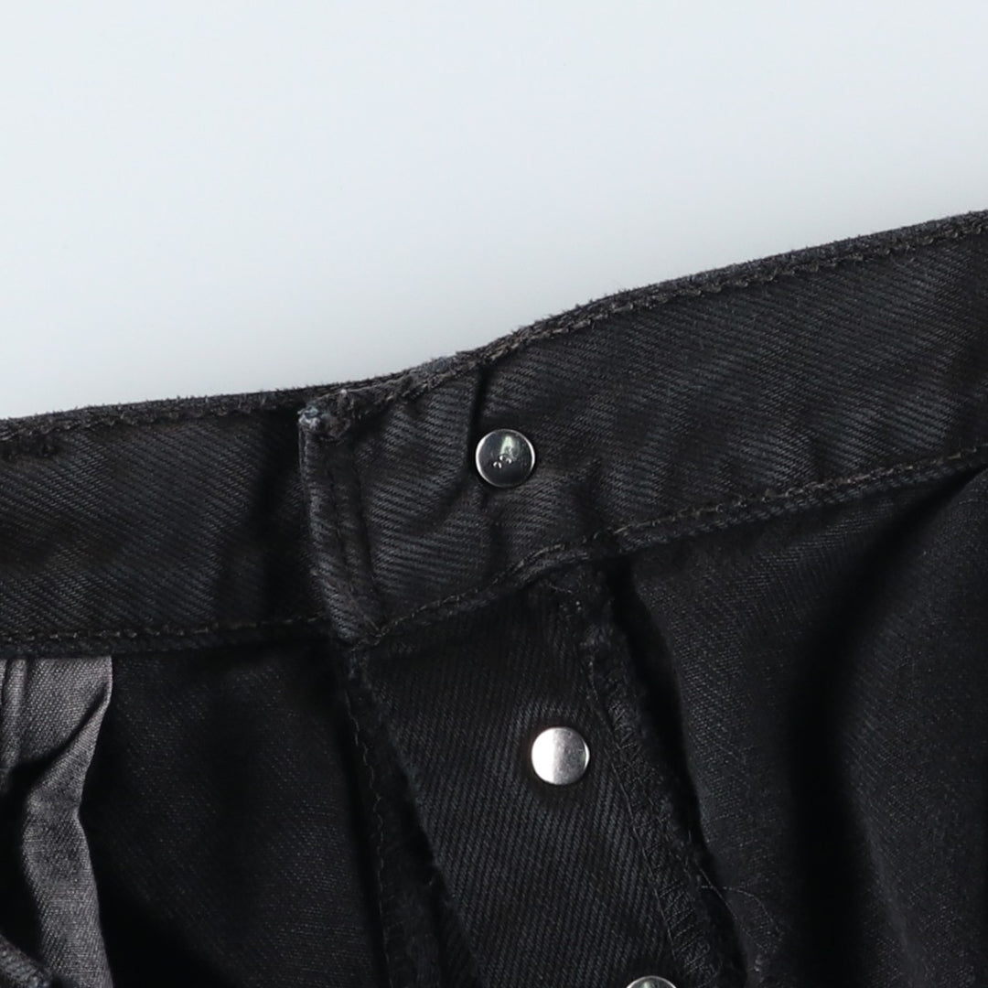2000'S Levi's 0501-0165 Euro Model Black Denim Straight Leg Jeans, Men's W35 (approx.) cotton black type Vintage Second Hand