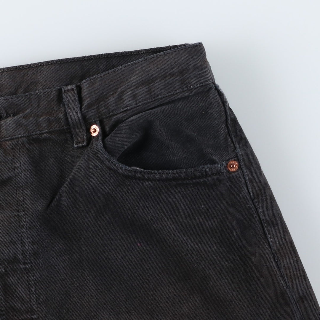 2000'S Levi's 0501-0165 Euro Model Black Denim Straight Leg Jeans, Men's W35 (approx.) cotton black type Vintage Second Hand