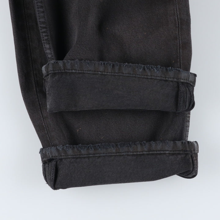 2000'S Levi's 0501-0165 Euro Model Black Denim Straight Leg Jeans, Men's W35 (approx.) cotton black type Vintage Second Hand