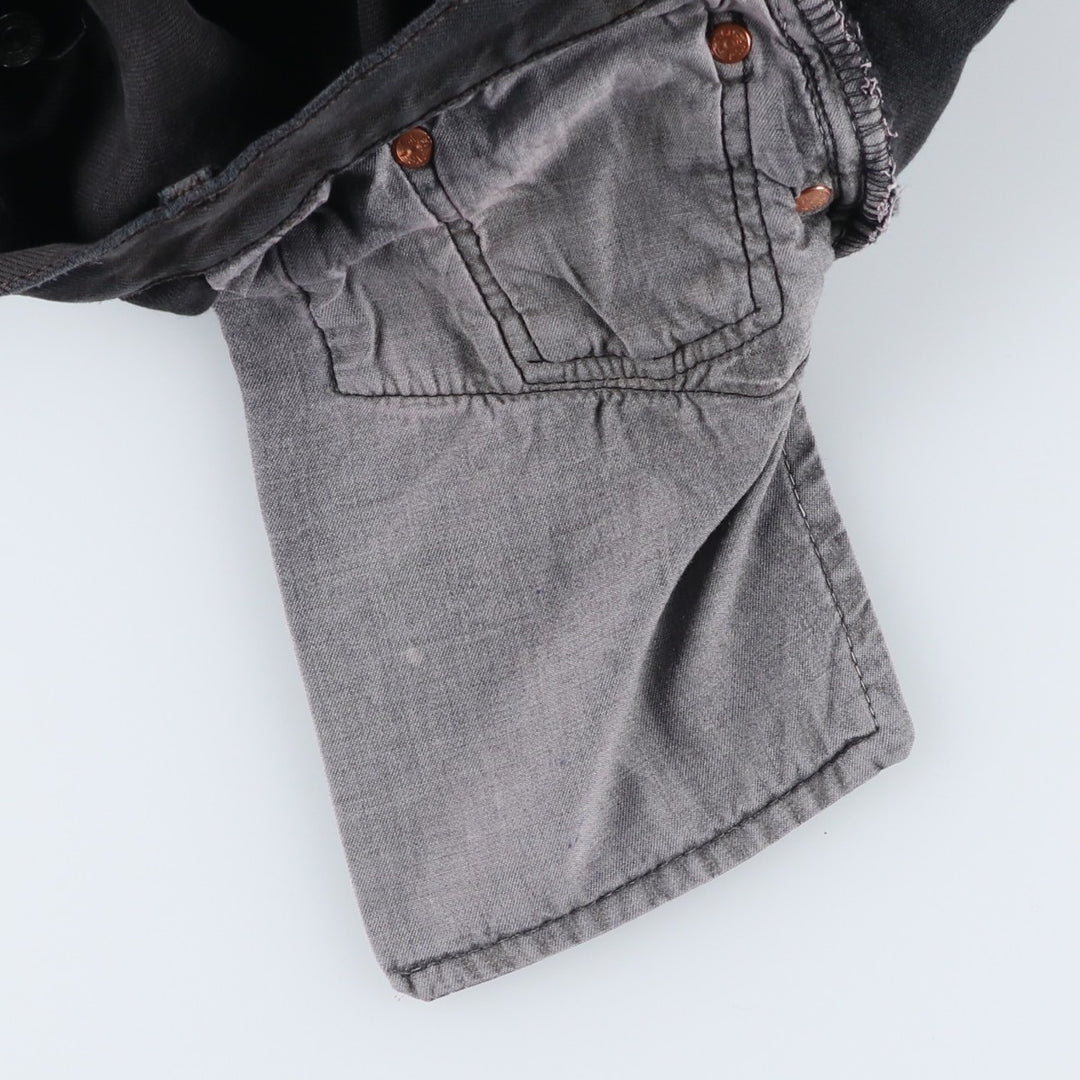 2000'S Levi's 0501-0165 Euro Model Black Denim Straight Leg Jeans, Men's W35 (approx.) cotton black type Vintage Second Hand