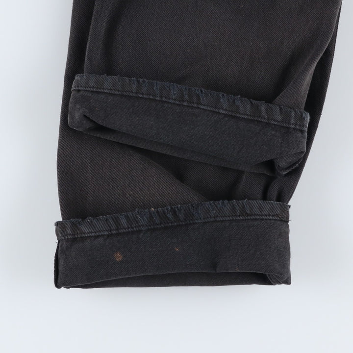 2000'S Levi's 0501-0165 Euro Model Black Denim Straight Leg Jeans, Men's W35 (approx.) cotton black type Vintage Second Hand