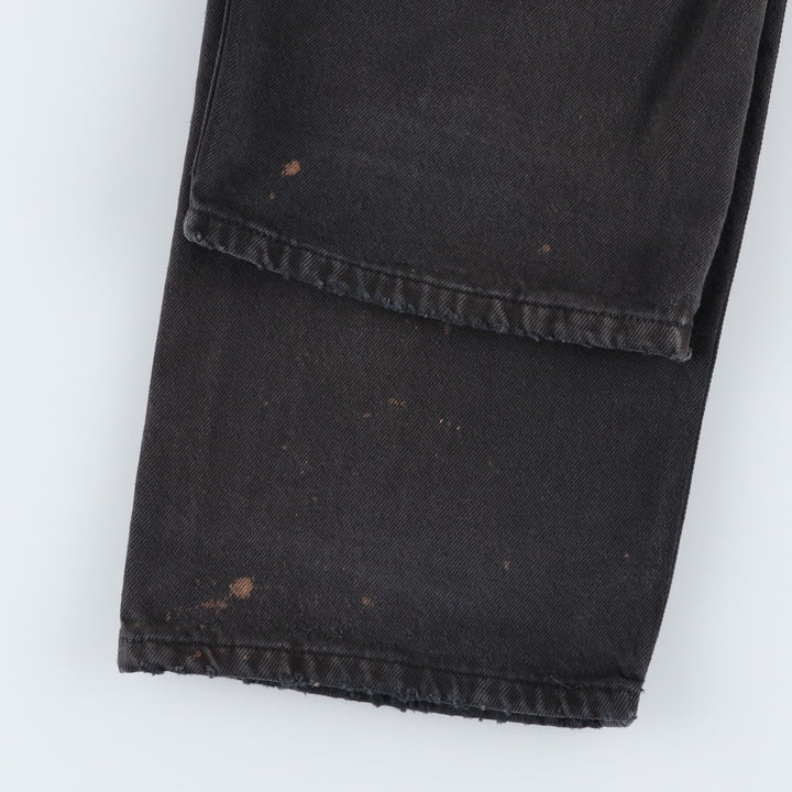2000'S Levi's 0501-0165 Euro Model Black Denim Straight Leg Jeans, Men's W35 (approx.) cotton black type Vintage Second Hand