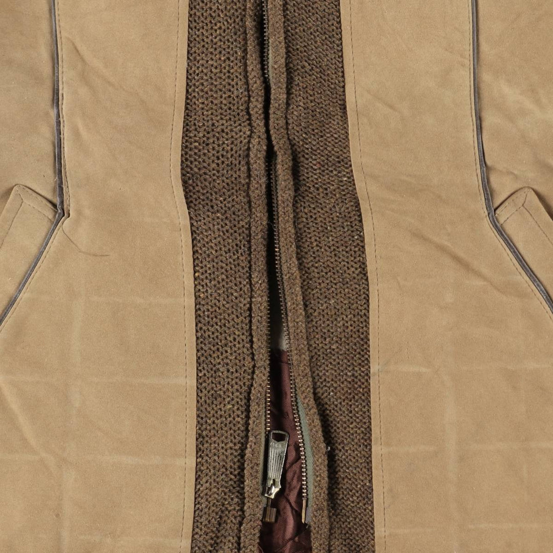 1950s-1960'S Napoli Suede Patchwork Faux Suede Leather Blouson, Men's Size L (Equivalent), Vintage Faux leather brown type Vintage Second Hand