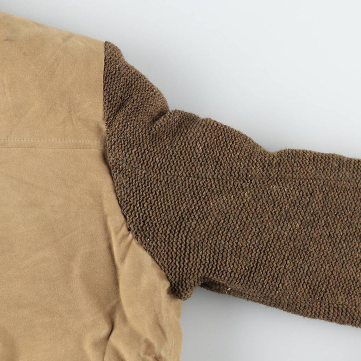 1950s-1960'S Napoli Suede Patchwork Faux Suede Leather Blouson, Men's Size L (Equivalent), Vintage Faux leather brown type Vintage Second Hand