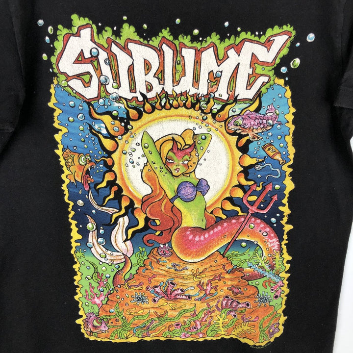 TULTEX SUBLIME Band T-shirt, Men's M size cotton black type Vintage Second Hand
