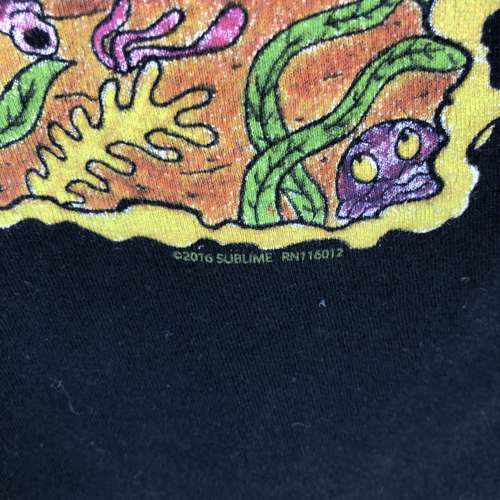 TULTEX SUBLIME Band T-shirt, Men's M size cotton black type Vintage Second Hand