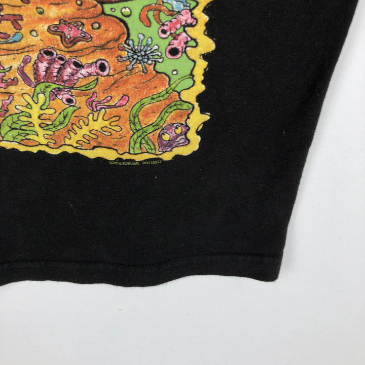 TULTEX SUBLIME Band T-shirt, Men's M size cotton black type Vintage Second Hand
