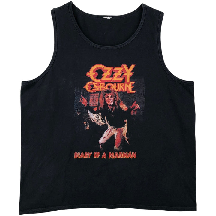OZZY OSBOURNE Ozzy Osbourne band T-shirt, men's size L unclear black type Vintage Second Hand