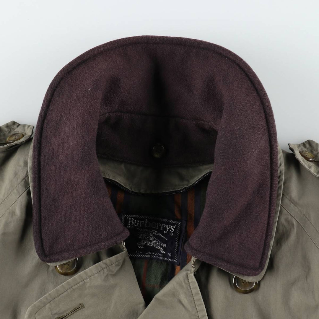 Burberry's BURBERRYS OF LONDON 100% cotton trench coat, men's XL size cotton Khaki type Vintage Second Hand