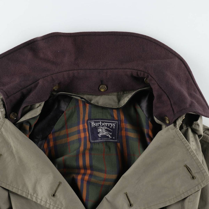 Burberry's BURBERRYS OF LONDON 100% cotton trench coat, men's XL size cotton Khaki type Vintage Second Hand