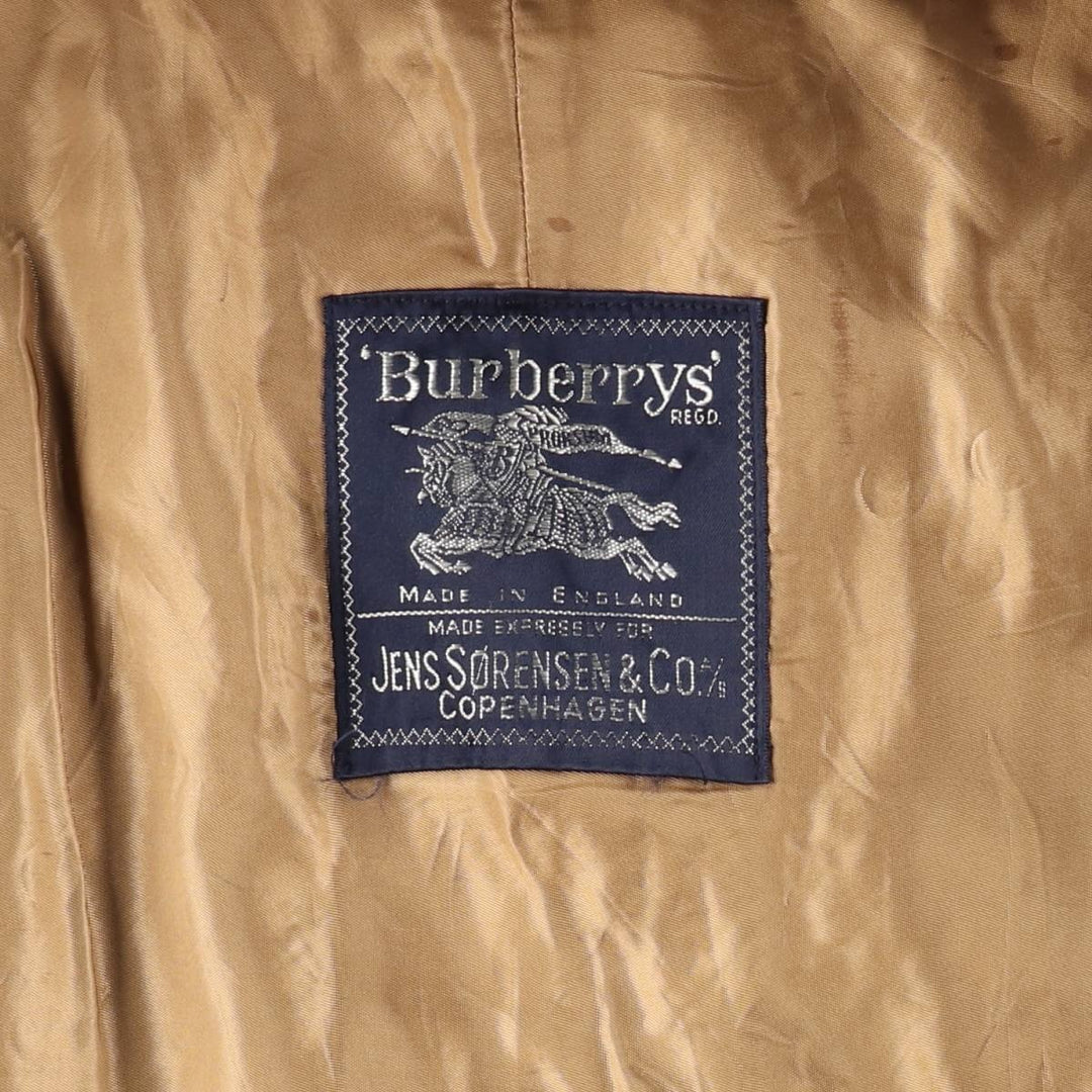 Burberry trench coat, made in England, size M polyester Beige type Vintage Second Hand