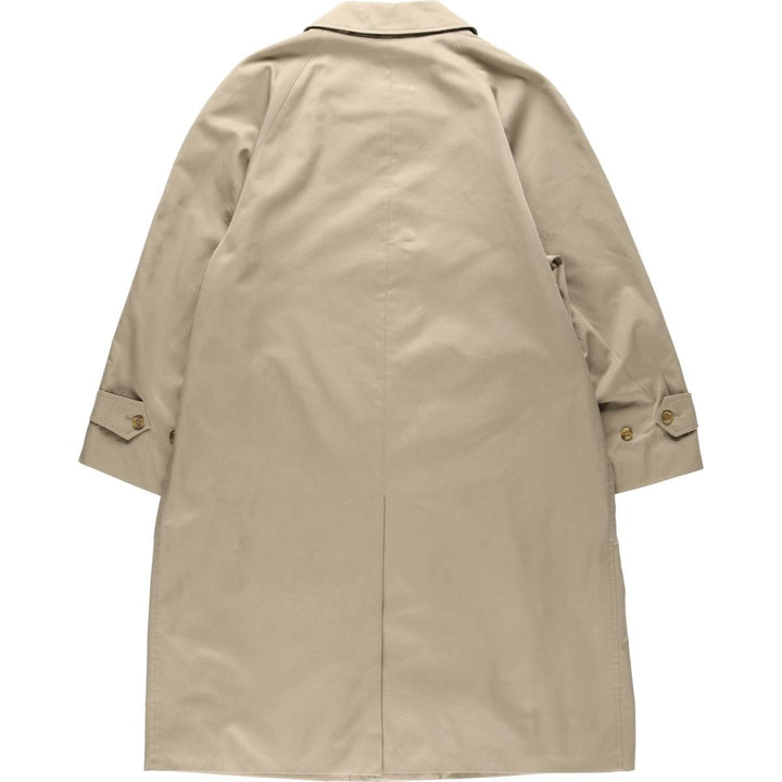 Burberry's Balmacaan coat, men's size L polyester Beige type Vintage Second Hand
