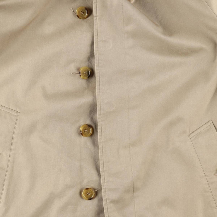 Burberry's Balmacaan coat, men's size L polyester Beige type Vintage Second Hand