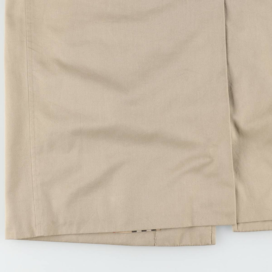 Burberry's Balmacaan coat, men's size L polyester Beige type Vintage Second Hand