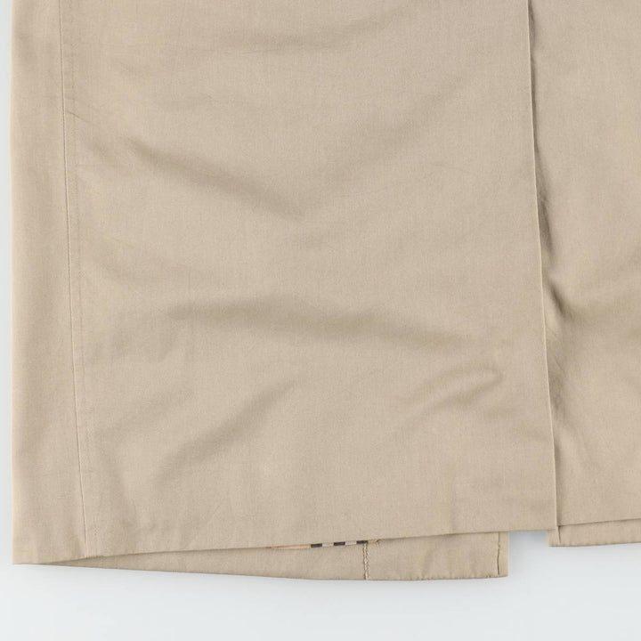 Burberry's Balmacaan coat, men's size L polyester Beige type Vintage Second Hand