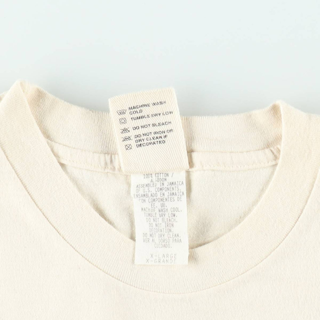 Vintage 90'S MAZE print T-shirt, men's size XL cotton Beige type Vintage Second Hand
