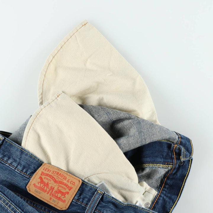 Levi's 569 Denim Shorts, Half Pants, Men's Size 37 cotton blue type Vintage Second Hand