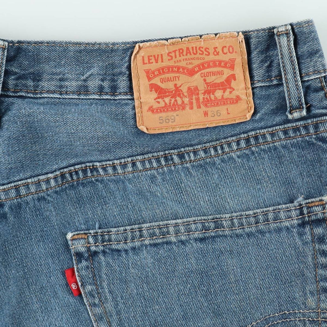Levi's 569 Denim Shorts, Half Pants, Men's Size 37 cotton blue type Vintage Second Hand