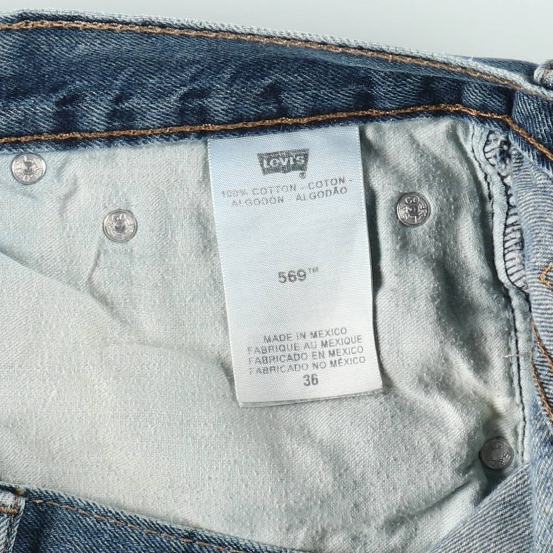 Levi's 569 Denim Shorts, Half Pants, Men's Size 37 cotton blue type Vintage Second Hand