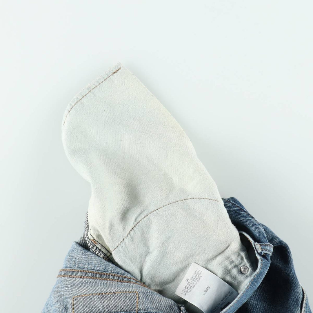 Levi's 569 Denim Shorts, Half Pants, Men's Size 37 cotton blue type Vintage Second Hand