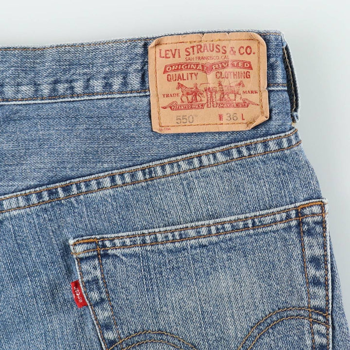 Levi's 550 Relaxed Fit Denim Shorts, Men's Size W36 cotton blue type Vintage Second Hand