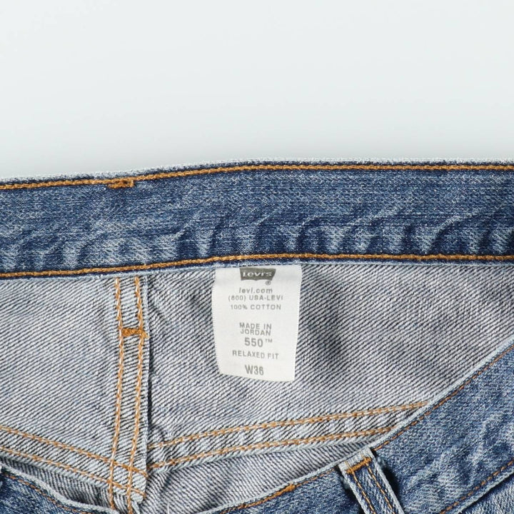 Levi's 550 Relaxed Fit Denim Shorts, Men's Size W36 cotton blue type Vintage Second Hand