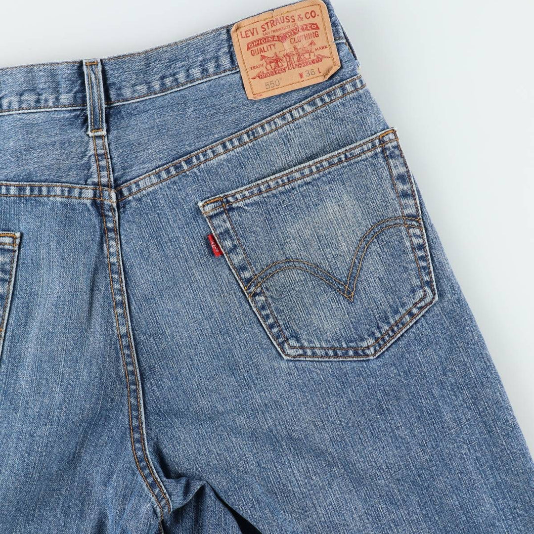 Levi's 550 Relaxed Fit Denim Shorts, Men's Size W36 cotton blue type Vintage Second Hand
