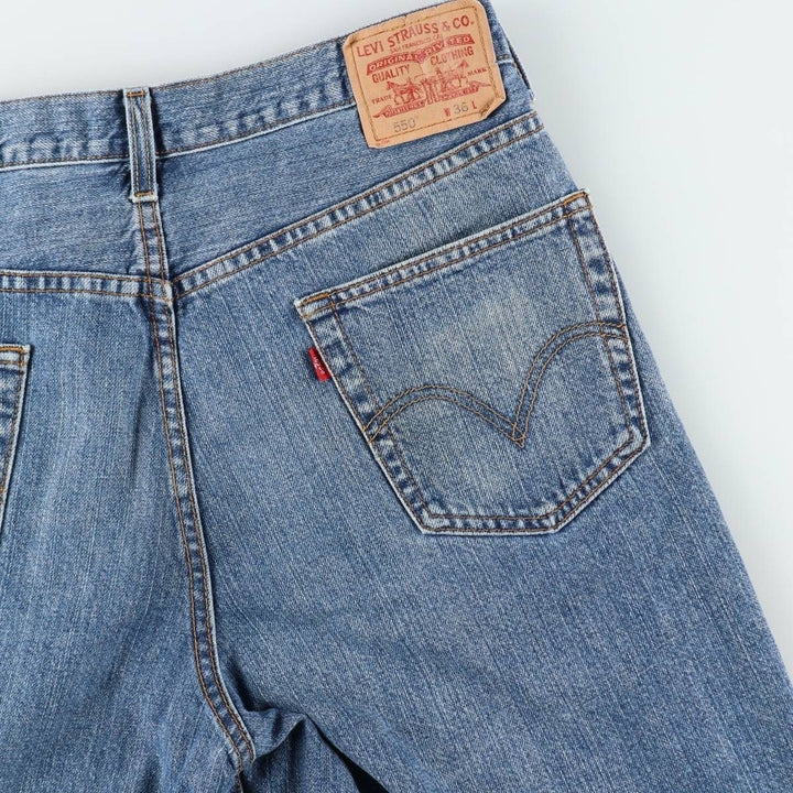 Levi's 550 Relaxed Fit Denim Shorts, Men's Size W36 cotton blue type Vintage Second Hand