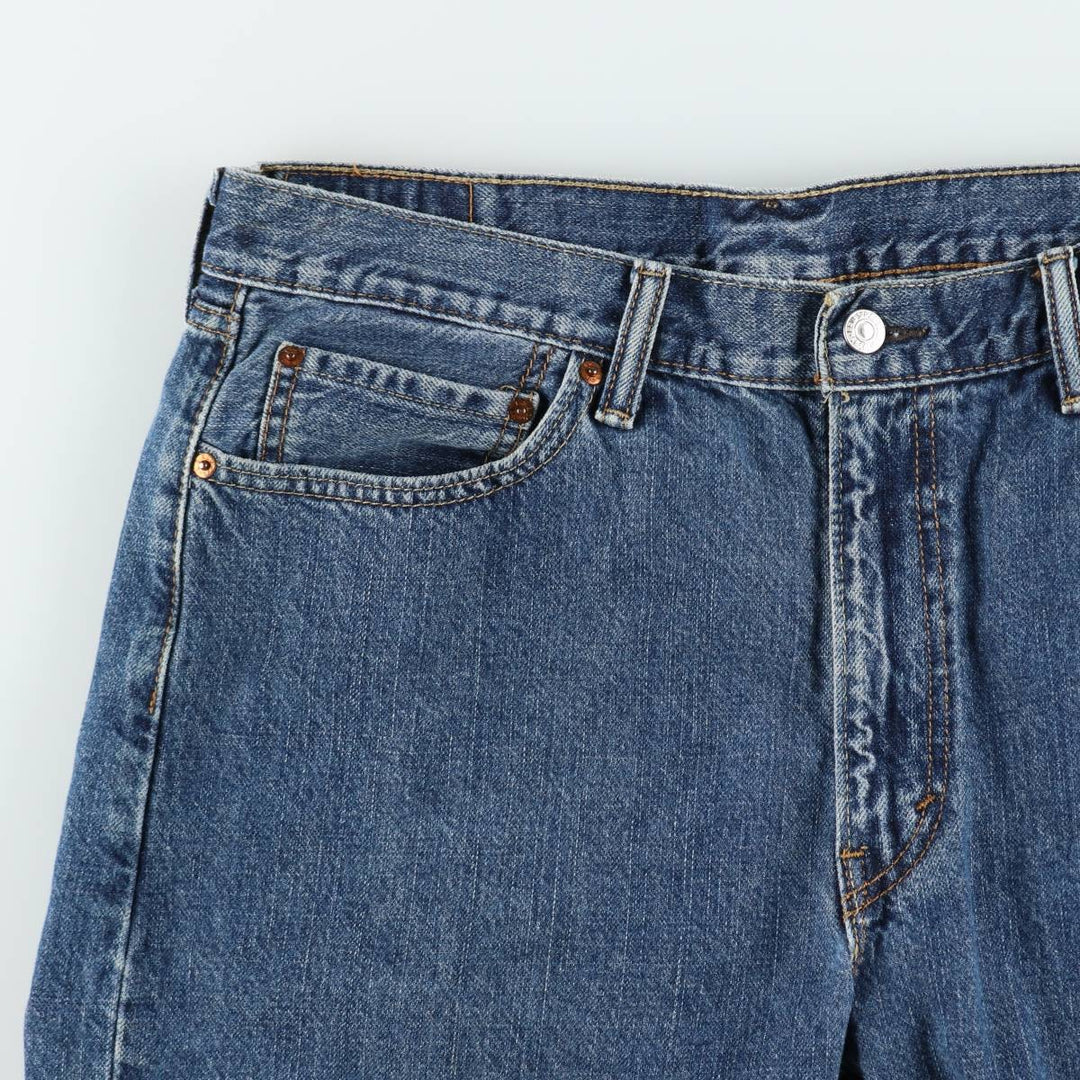 Levi's 505 denim shorts, men's size W37 (approx.) cotton blue type Vintage Second Hand