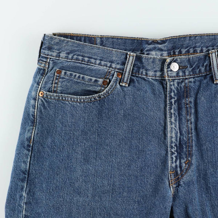 Levi's 505 denim shorts, men's size W37 (approx.) cotton blue type Vintage Second Hand