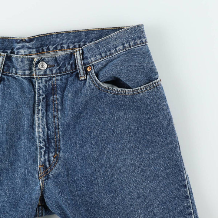 Levi's 505 denim shorts, men's size W37 (approx.) cotton blue type Vintage Second Hand