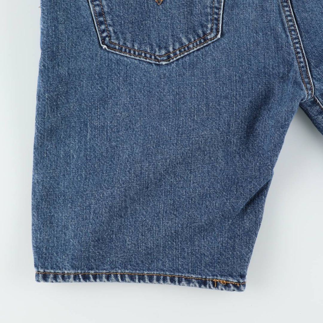 Levi's 505 denim shorts, men's size W37 (approx.) cotton blue type Vintage Second Hand