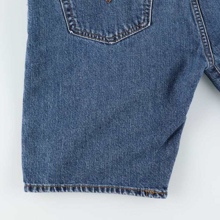 Levi's 505 denim shorts, men's size W37 (approx.) cotton blue type Vintage Second Hand