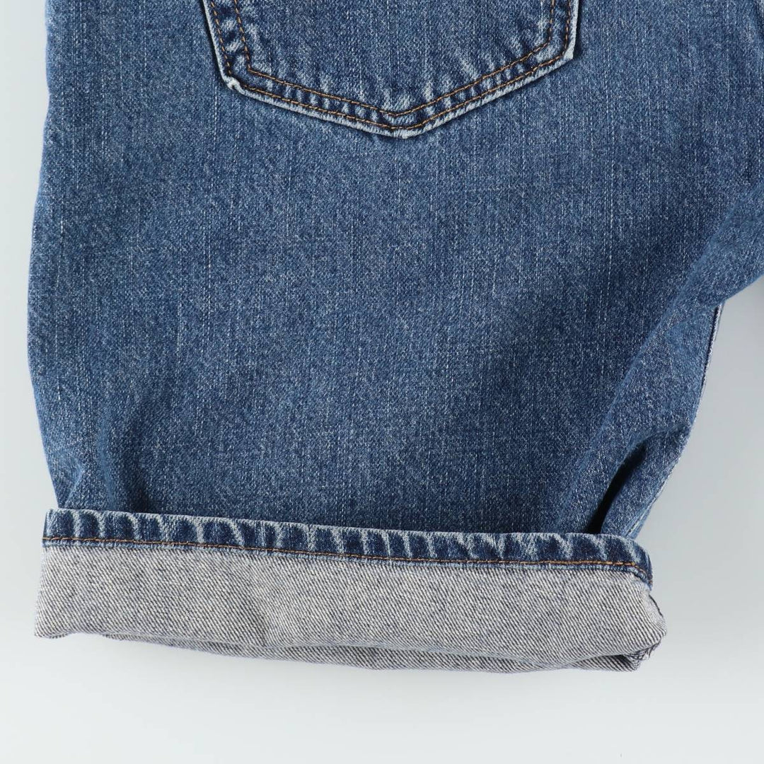 Levi's 505 denim shorts, men's size W37 (approx.) cotton blue type Vintage Second Hand