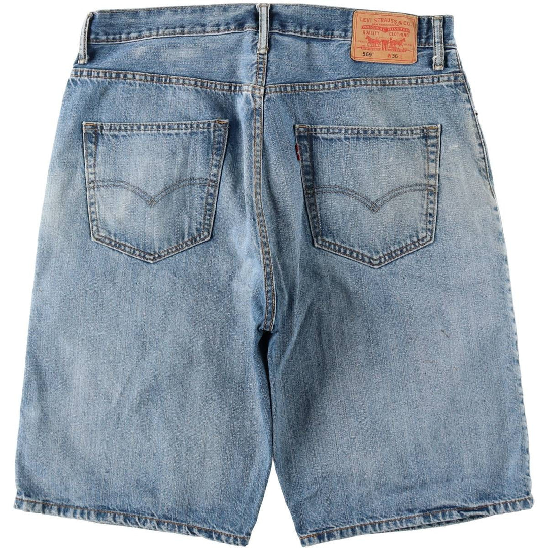 Levi's 569 Loose Straight Denim Shorts (Men's W37 equivalent) cotton blue type Vintage Second Hand