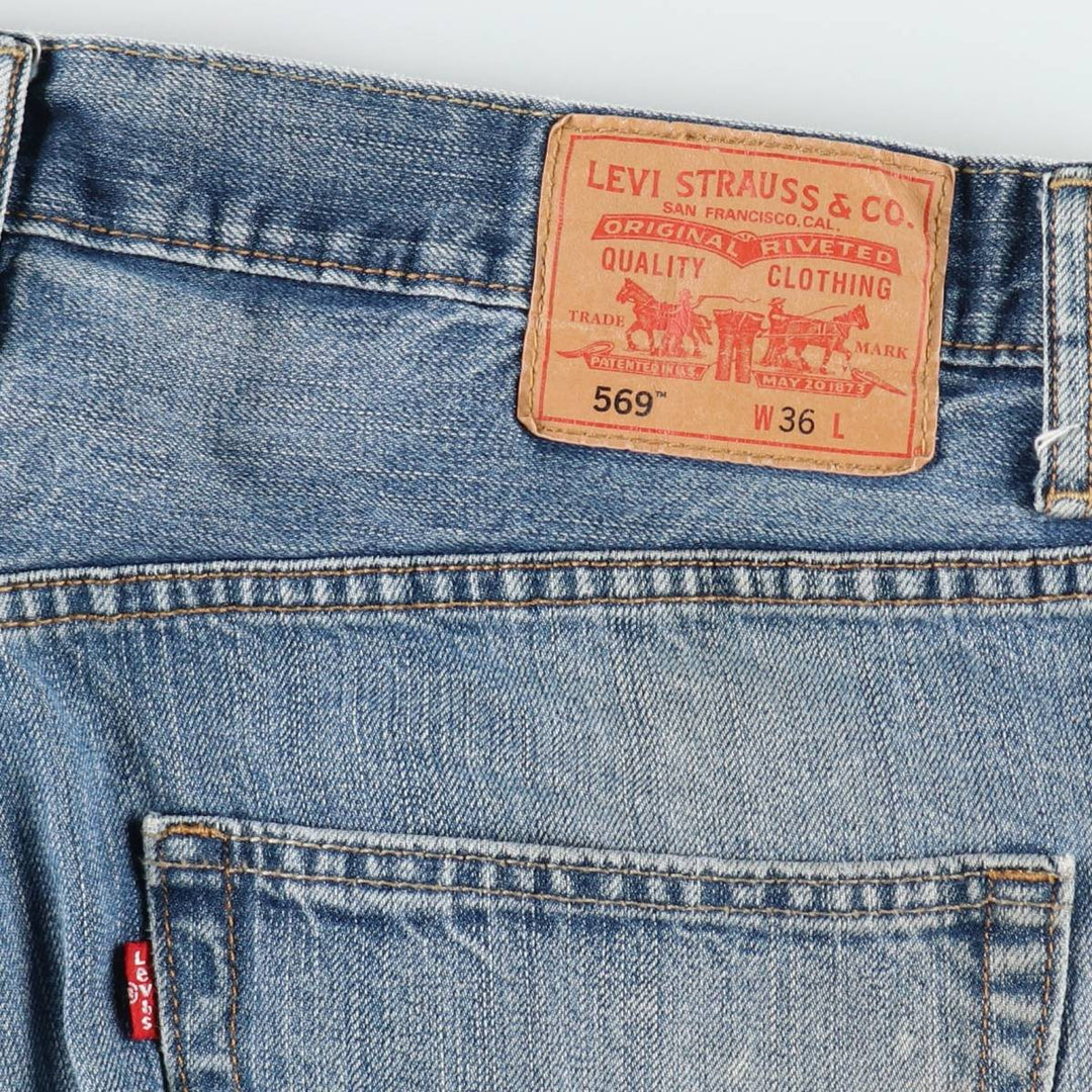 Levi's 569 Loose Straight Denim Shorts (Men's W37 equivalent) cotton blue type Vintage Second Hand