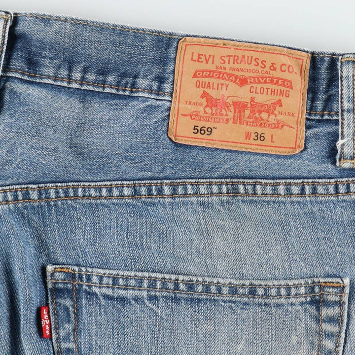 Levi's 569 Loose Straight Denim Shorts (Men's W37 equivalent) cotton blue type Vintage Second Hand