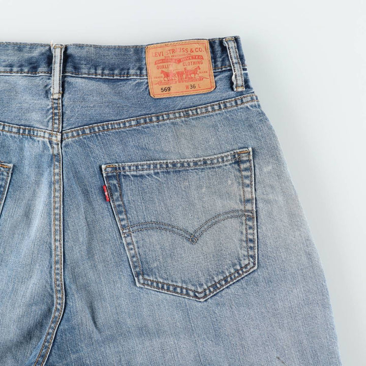 Levi's 569 Loose Straight Denim Shorts (Men's W37 equivalent) cotton blue type Vintage Second Hand