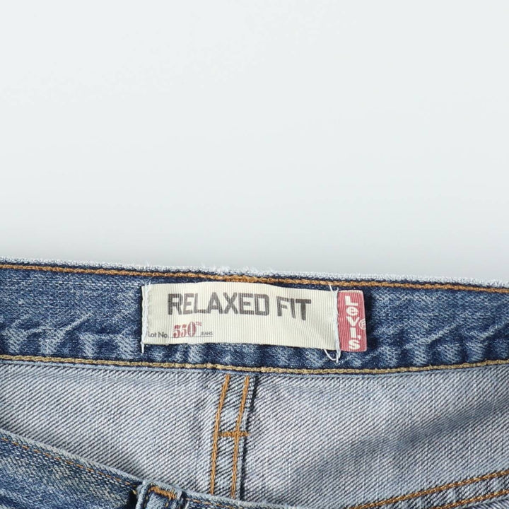 Levi's 550 Relaxed Fit Denim Shorts, Men's Size W34 cotton blue type Vintage Second Hand