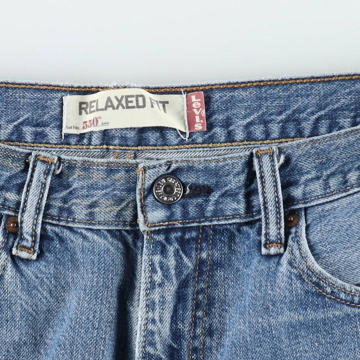 Levi's 550 Relaxed Fit Denim Shorts, Men's Size W34 cotton blue type Vintage Second Hand