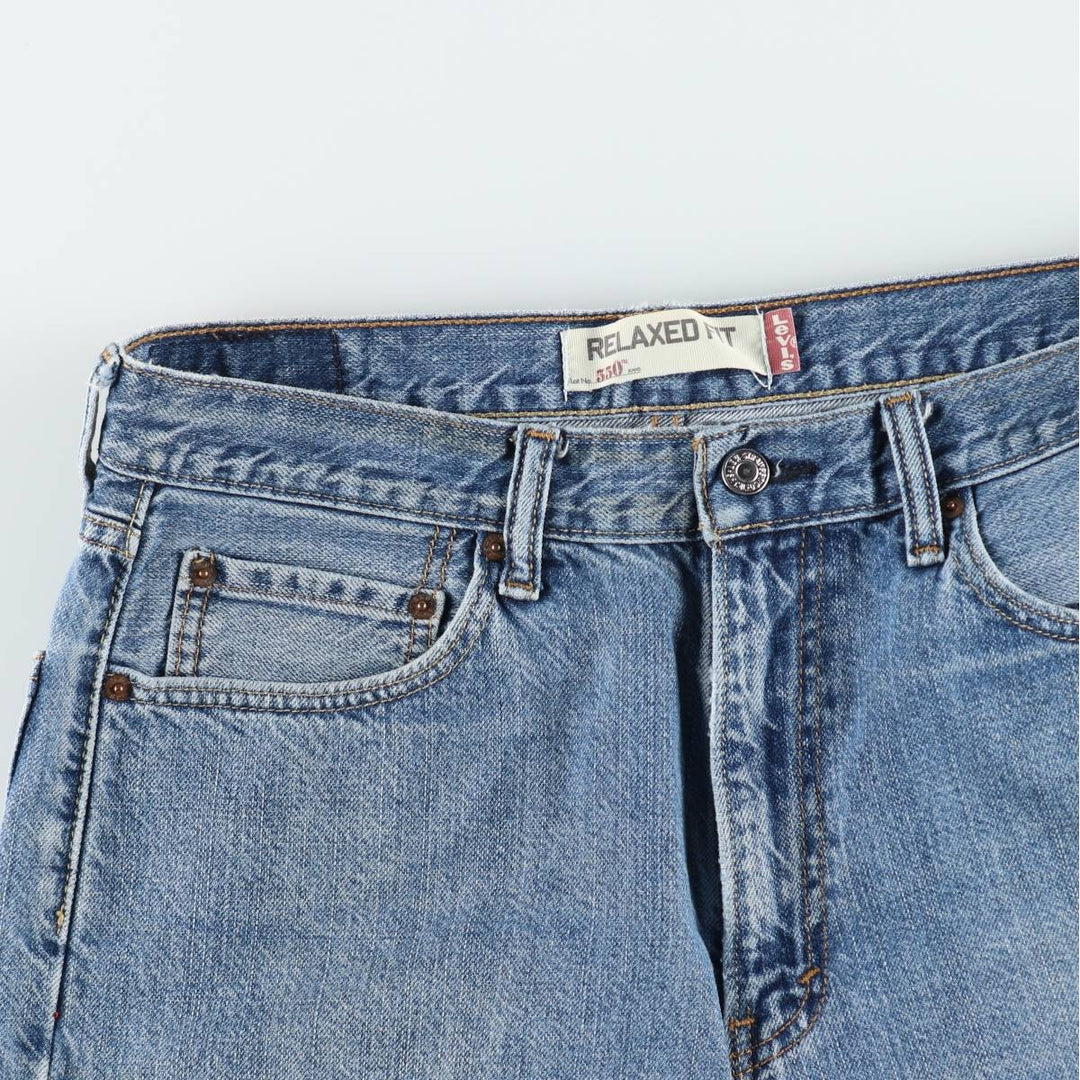 Levi's 550 Relaxed Fit Denim Shorts, Men's Size W34 cotton blue type Vintage Second Hand
