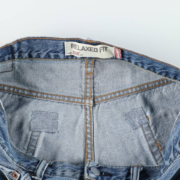 Levi's 550 Relaxed Fit Denim Shorts, Men's Size W34 cotton blue type Vintage Second Hand